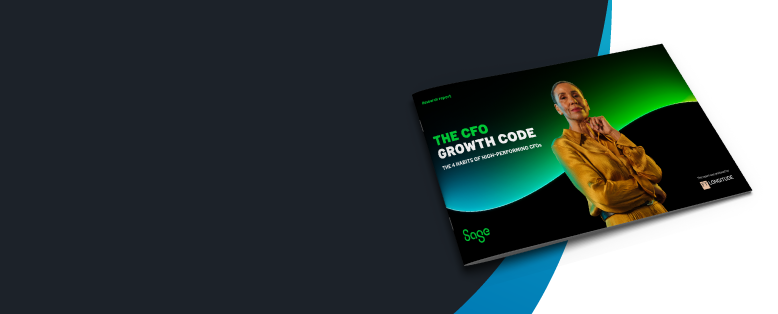 Businesswoman on the cover of The CFO Growth Code report from Sage and FT Longitude