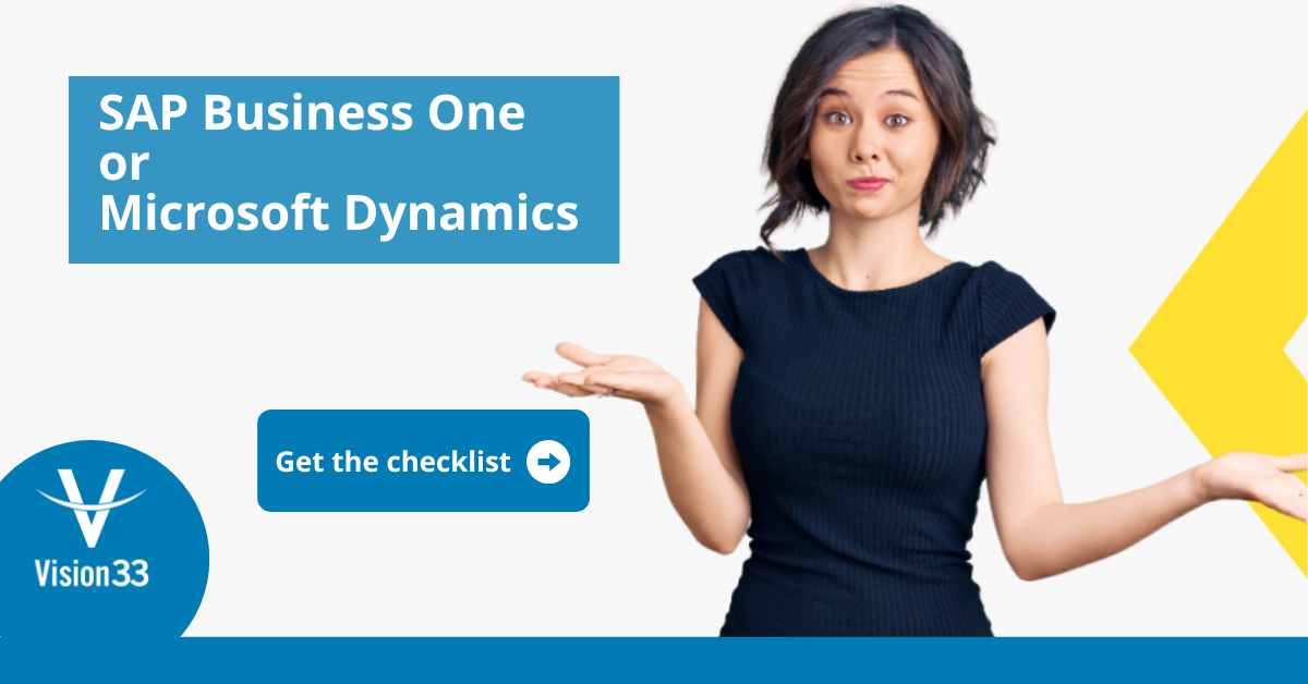 SAP Business One or Microsoft Dynamics: Find the Perfect ERP